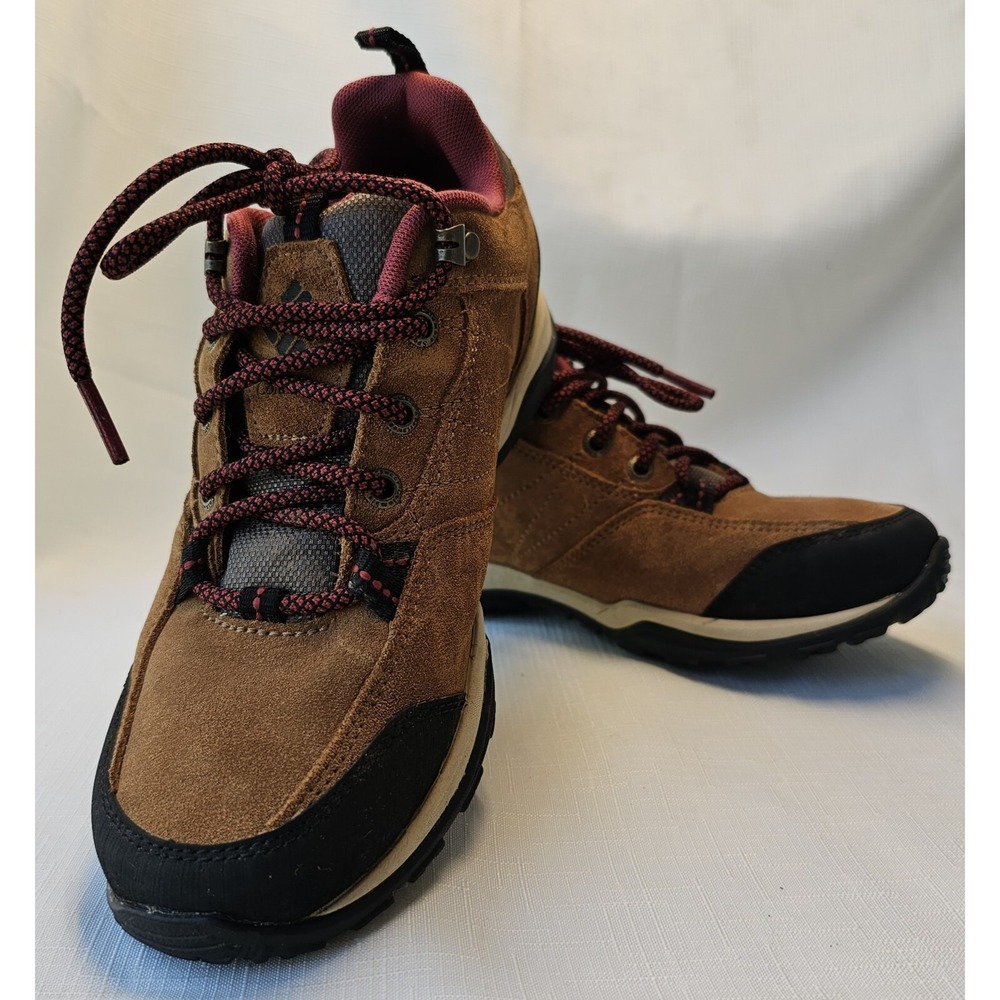 Columbia Shoes Womens 6.5 Mount Carmel Hiking Sneakers YL1010-287 Brown Leather
